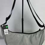 Original Use NWT Gray Crescent Shoulder Bag Adjustable Strap Zip Closure Pocket Photo 0