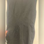 Brooks Brothers  Sheath Dress Black High Neck Ruched Bodice Knee Length Sz 12 Photo 4