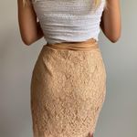 Missguided Brown Lace Wrap Tie Mini Skirt Photo 7