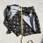 Soprano  Black and Pink High Waist Shorts Size M Festival Ethnic Boho Stretch Photo 9
