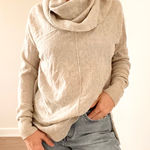 Vince  Gray Cowl Neck Cashmere Blend Sweater Photo 0