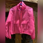 Love j - Hot Pink Sheer Half zip pullover Photo 0