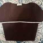 Aritzia Babaton | Sculpt Knit Squareneck Brown Cropped Top (Size S)- NWOT Photo 9