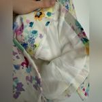Women’s White tie dye colorful cropped blazer in size small Photo 2