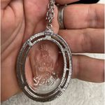 Avon 1973 Goddess Diana Revers reversed carved Intaglio pendant Silver Photo 2