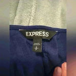 EXPRESS Women’s Blue Long Sleeve  Dress Photo 3