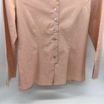 Zanella Women's Button Up Cotton Blouse w/Mother of Pearl Buttons in Pink Size 4 Photo 1