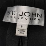 St. John Collection  Womens‎ Black Straight Leg Pants Slacks 8 Photo 2