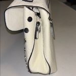 JAIME BRAND FROM THE UK.. NEW WHITE FAUX LEATHER HANDBAG SILVER ACCENTS/STUDS Photo 3