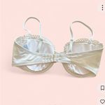 Shade & Shore Cream Textured crotchet bikini bra Size 34DD Photo 2