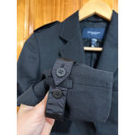 Burberry London Wool Blend Jacket Black Utility Pockets Made in Italy Size 2 Photo 1