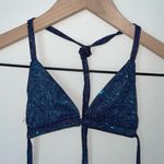 Sparkly Blue Bikini Top‎ Size XS Photo 0