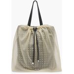 Alexander McQueen Women Nebula Crystal Mesh Sheer Tulle Tote, Black, NWT Photo 2