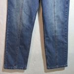 Cleo + Wolf Women's High Rise Straight Dark Wash Button Fly Denim Jean Size 28 Blue Photo 3