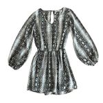 Show Me Your Mumu Women’s Long Sleeve Mini Dress Size Medium Rainey Snakeskin Photo 0