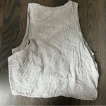 Club Monaco  Heather Gray High Neck Tie Front Tank Top Photo 3