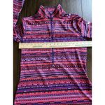 Nike Women's  Pro Running 1/2 Zip Dri Fit Shirt Red Purple Black Size Large Photo 5