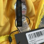 Pretty Little Thing  Yellow Crinkle High Leg Bikini Bottoms NWT US 4 Photo 3