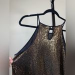 Torrid Gold Sequin Halter Top 1X Plus Size Glam Party Night Out Sexy Feminine Photo 2
