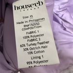 House Of CB NWT Helena Feather Trim Midi Dress Women's Purple Size X-Small XS Photo 7