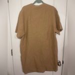 COS Women’s Oversized Wool T-Shirt Dress Size Meduum Utilitarian Style Tan Photo 8
