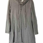 Gray Hooded Sweater Dress Women’s Small Photo 0