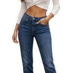 Citizens of Humanity  Jeans Womens Dani Cropped Straight Leg 27"X24" Stretch Cuff Photo 0