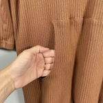 Free People Beach Phoenix Ribbed Mini Dress Size S Small Brown Coverup Vacation Photo 5