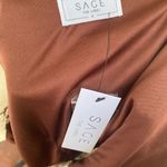 Sage New  the Label  Floral V-neck Front Knot Crop Top size S Photo 3