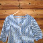 Tory Burch Gemini Link Print Puff Sleeve Top Photo 4