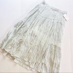 Vince Women's Tiered Asymmetric Skirt Crinkle Mint Size XS Midi Blue Photo 7