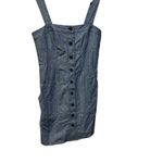 Derek Lam Indigo Blue Button Front Casual Dress Sz 8 Photo 5