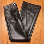 Wilfred Aritzia The Melina Flare Vegan Leather High-Rise Pants in Black Size 2 Photo 15