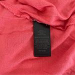 EXPRESS  Coral Pink Sheer Lace Stripe Cropped Shirt Short Sleeved Tee Medium Photo 4