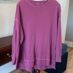 Old Navy Vintage Red Comfy Cotton Oversized Lightweight Sweatshirt Mens Womens Photo 0