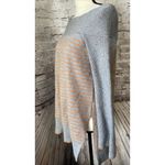 Anthropologie Off Shoulder Grey Striped Women’s Sweater Tunic S Casual Photo 1