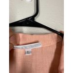 Bryn Walker Womens Pink Button Up Linen Top L Oversized Lagenlook Beachy Lagom Photo 4