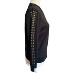Nicki Minaj Studded Black Zip-Up Jacket Size L Streetwear Bomber Photo 2