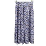 Nicole Miller Artelier Blue Liberty Floral Maxi Skirt Cottagecore Boho Photo 10