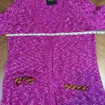 Le Superbe Silk Cashmere Cardigan Sweater Fuchsia Purple Size Small‎ Photo 8