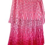 Maeve Anthropologie NWT Brighton Tiered Midi Skirt Ombre Lace Pink Tiered 8 Photo 2