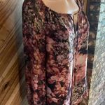 Haute Hippie Small Pink Floral Long Sleeve Blouse Photo 2