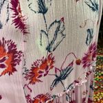 Free People  Purple Combo Garden Party Shoulder Tie Floral Maxi Dress Photo 5
