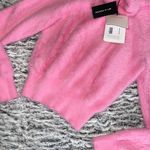 Alexander Wang  Prism Pink Fuzzy Faux Fur Turtleneck Sweater Photo 4