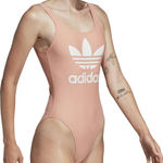 Adidas  Swim Trefoil Light Pink Sleeveless One Piece Swimsuit Size‎ S Photo 0