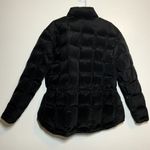 Larry Levine  Down Puffer Jacket Polyester Nylon Full Zipper Mock Neck Black L Photo 5