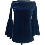 Chiara Boni  La Petite Robe Size 40 4 Top Blouse Tunic Velvet Bell Sleeve $330 Photo 0