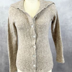 Peruvian Connection Womens Cardigan Sweater Medium Alpaca Wool Minimalist Boho Photo 0