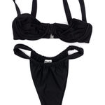 BELLE THE LABEL Oracle Top & Bare Bikini Bottom Black M Size M Photo 0
