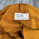 A New Day Womens Linen Blend Burnt Orange Cargo Shorts Pockets Mid Rise Large Photo 6